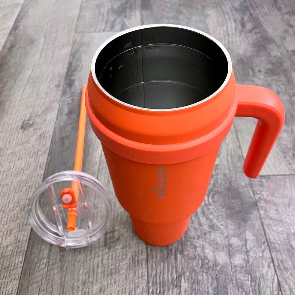 Reduce Cold-1 50 oz Insulated Stainless Steel Tumbler with Handle Orange - Picture 3 of 6